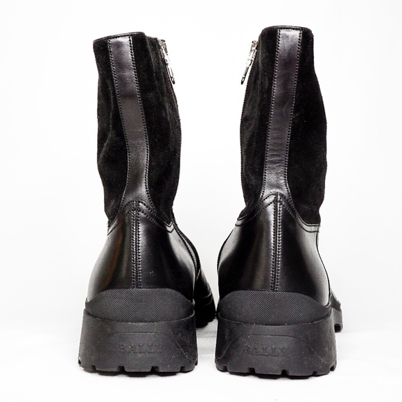 BALLY Men's Leather Suede Black Boots Primel 12 US - Picture 6 of 8